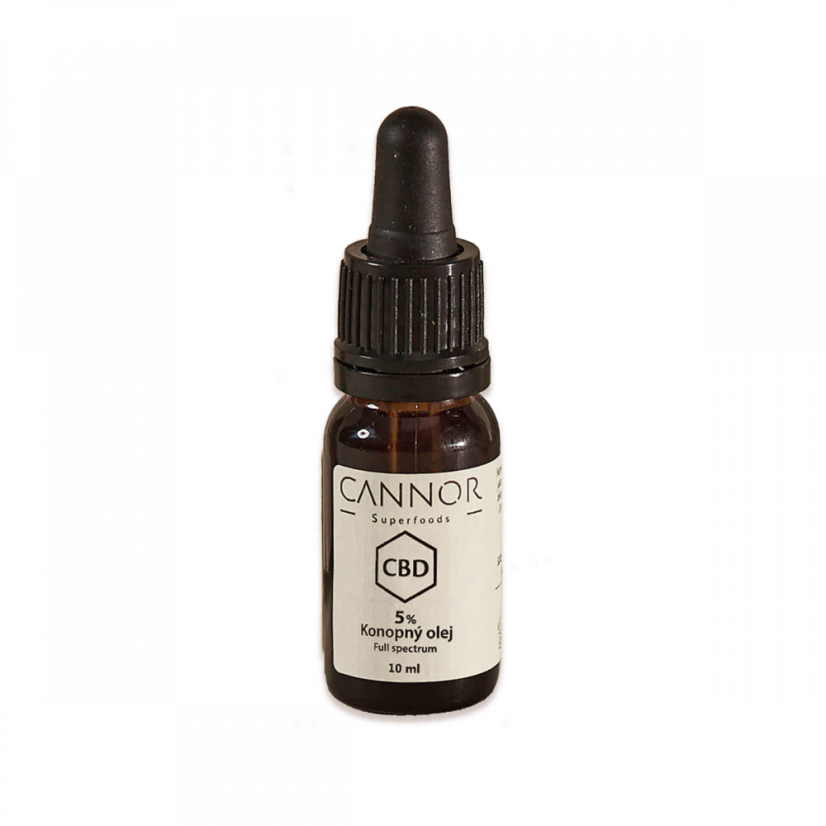 Cannor CBD täysi spektri Hamppuöljy 5%, 500 mg, 10 ml