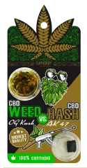 Euphoria CBD Weed OG Kush vs CBD Hash AK 47, 0,7 - 0,9 g