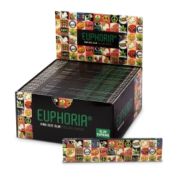 Euphoria Papieriky na balenie Kingsize Slim Groovy, 32 kusov