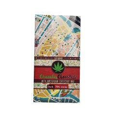 Euphoria Ciemna czekolada konopna z mapą kawiarni - Amsterdam, 80 g