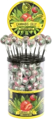 Cannabis Strawberry Haze Lollies konopná Lízátka - Display Box ( 100 lízátek ), 1800 g