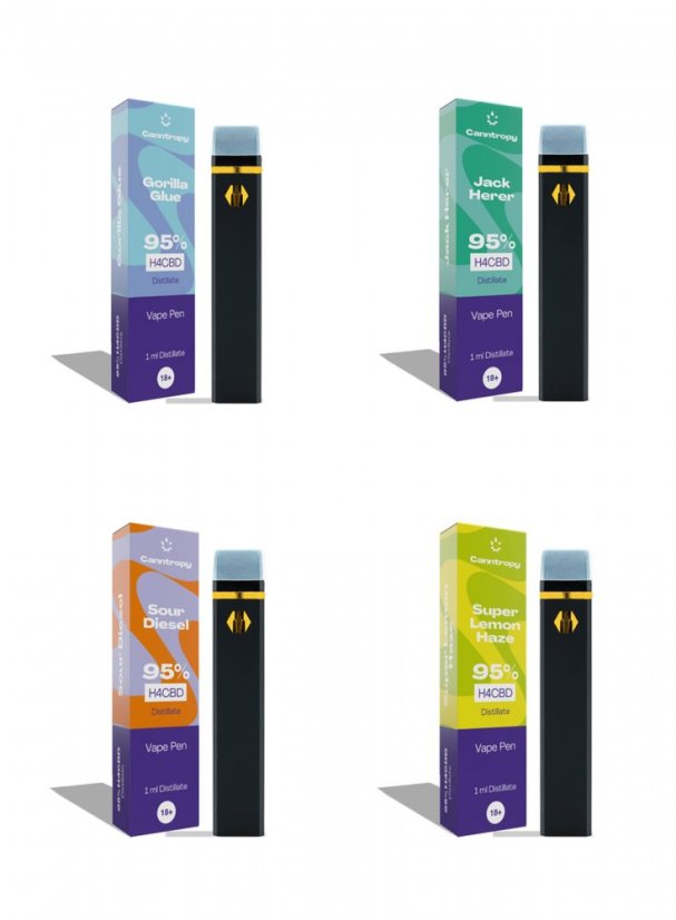 Canntropy H4CBD Vape Pen bundle, 95% H4CBD, All in One Set