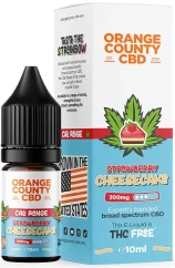 Orange County CBD E-nestemäinen mansikkajuustokakku, CBD 300 mg, 10 ml