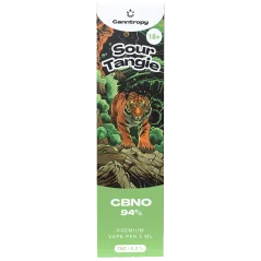 Canntropy CBNO Kertakäyttöinen Vape Pen Sour Tangie, CBNO 94 % laatu, 1 ml