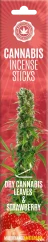 Kannabiksen suitsuketikut Kuiva kannabis & Mansikka