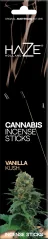 Bâtonnets d'encens au cannabis Haze Vanilla Kush