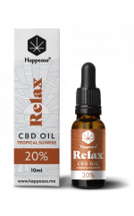 Happease Relax CBD Olej Tropical Sunrise, 20 % CBD, 2000 mg, 10 ml