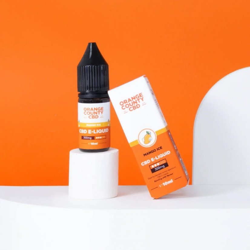 Orange County CBD E-Liquid Mango Ice, CBD 300 mg, 10 ml