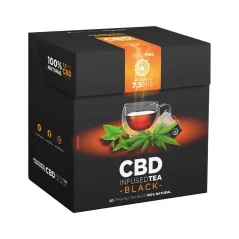 Μαύρο τσάι CBD, CBD 7,5 mg, κουτί με 20 φακελάκια τσαγιού