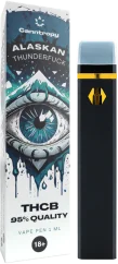 Canntropy THCB Kertakäyttöinen Vape Pen Alaskan Thunderfuck, THCB laatu 95 %, 1 ml