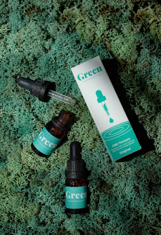 Green Pharmaceutics CBD alkuperäinen tinktuura - 10%, 1000 mg, 10 ml