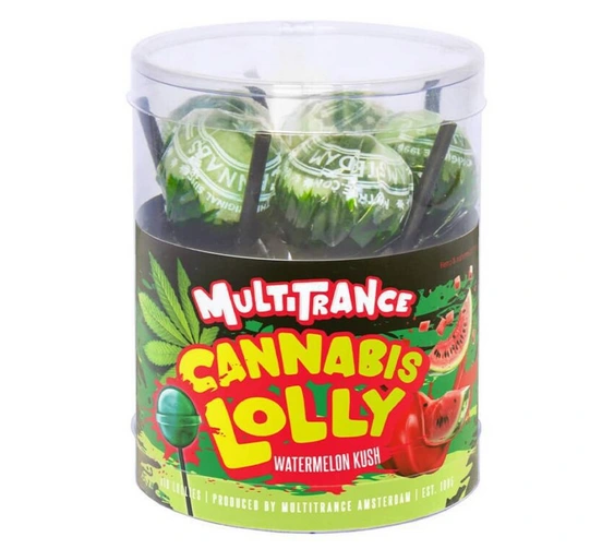 Cannabis Watermelon Kush Lollies – Gift Box (10 Lollies)