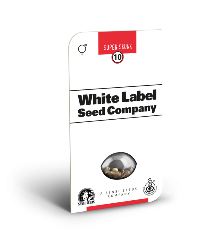 Sensi Seeds Cannabis Seeds Super Skunk Regular White Label, 10 kpl
