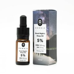 Hemnia Good Night's Sleep Olejek konopny 5%, 500 mg CBN, 250 mg CBD, 10 ml