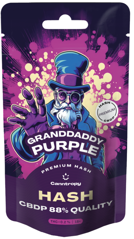 Canntropy CBDP Hash Granddaddy Purple, CBDP 88% laatua, 1 g - 100 g