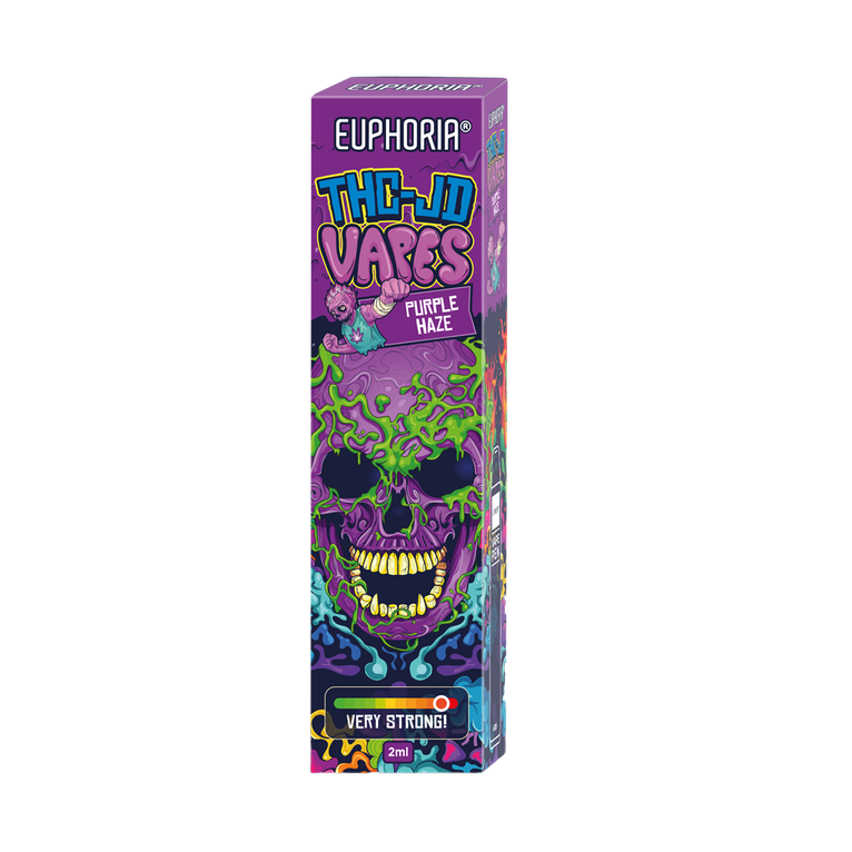 Euphoria THCJD Pen Vape de unică folosință Purple Haze, 90% THCJD, 2 ml