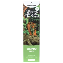 Canntropy CBNO Kertakäyttöinen Vape Pen Sour Tangie, CBNO 94 % laatu, 1 ml