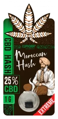 Euphoria CBD Hash marokkói 25% CBD 1 g