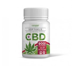 Euphoria Konopné CBD Gélové kapsule 30x30mg, 900 mg