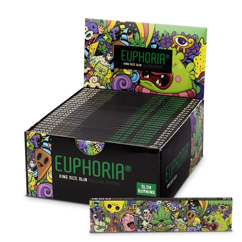 Euphoria Papieriky na balenie Kingsize Slim Whimsical, 32 kusov