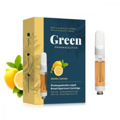 Green Pharmaceutics Broad Spectrum Inhaler Refill - Lemon, 500 mg CBD, 0,5 ml