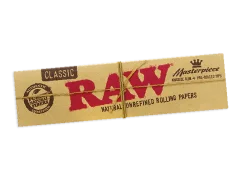 RAW Classic Masterpiece Kingsize Slim Papers with pre-packaged filters