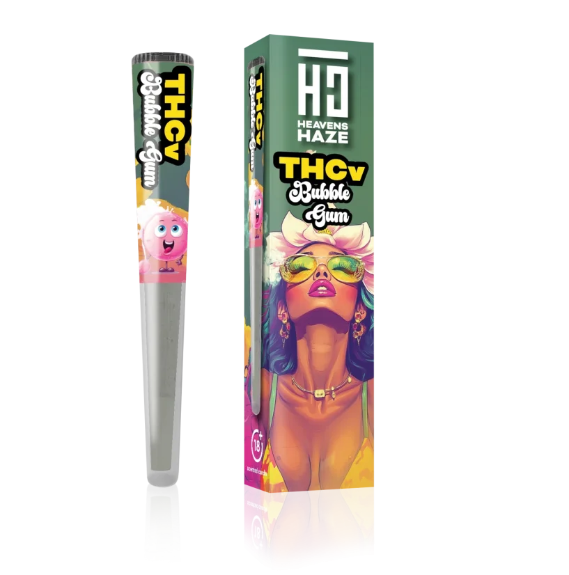 Heavens Haze THCV Pre-Roll Bubble Gum, 1 g