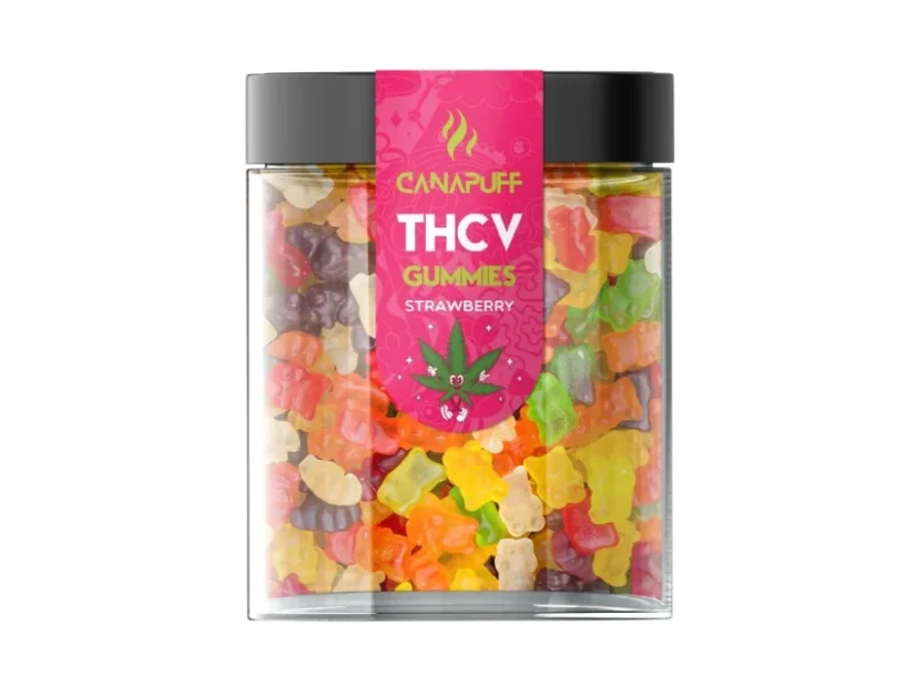 CanaPuff THCV Gummies Strawberry, 10 - 50 pcs