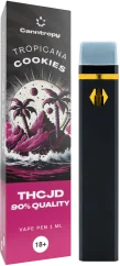 Canntropy THCJD Kertakäyttöinen Vape Pen Tropicana Keksit, THCJD laatu 90 %, 1 ml