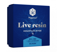 Happease - Wydobądź rzekę górską Żywa żywica, 85% CBD, 1g
