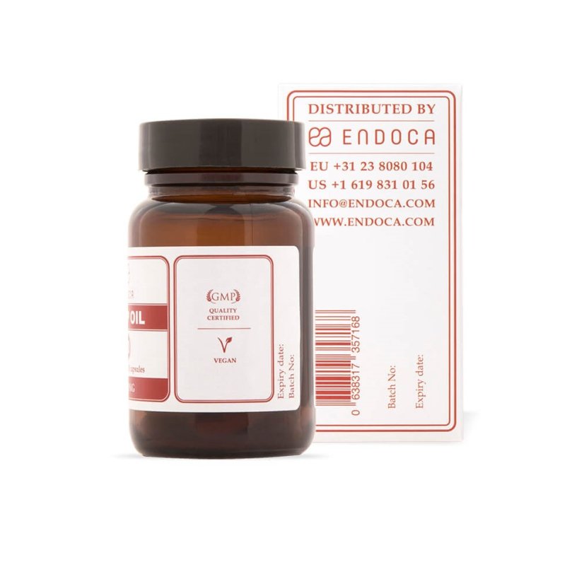 Endoca Kanapių aliejaus kapsulės 1500 mg CBD, 30 vnt.