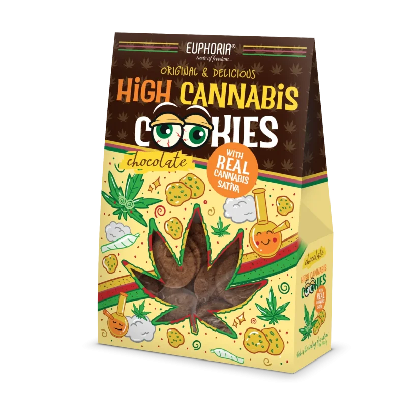 Euphoria High Cannabis Chocholate cookies, 100 g