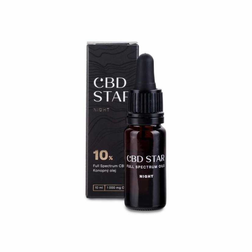 CBD Star Konopný CBD olej NIGHT 10%, 10 ml, 1000 mg