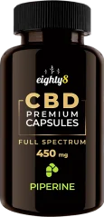 Eighty8 Cbd & Piperine Kapsle 60 ks x 15 mg - 900 mg