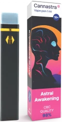 Cannastra CBC Pena Vape Sekali Pakai Kebangkitan Astral, kualitas CBC 98%, 1 ml