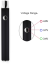 510 thread battery, button, pre-heat, 1100 mAh + USB charger