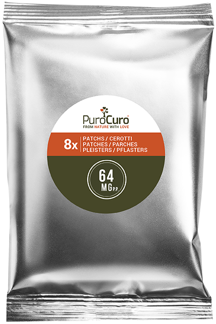PuroCuro 64 mg Hampun CBD Formula -laastarit, 32 kpl, 2048 mg