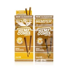 HEMPER King Size Hanf-Cones mit Papier-Tip 2 Stk. - Honig
