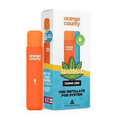 Orange County CBD Pod Vape Pen Lemonade, 1 ml