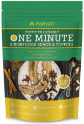 Parvati One Minute Snack & Topping – Hemp Seed & Cinnamon 300g