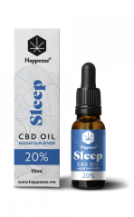 Happease Sleep CBD Olej Mountain River, 20 % CBD, 2000 mg, 10ml
