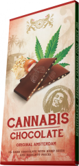 Bob Marley Cannabis & Hazelnuts Dark Chocolate - Carton (15 bars), 1200 g