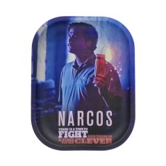 Narcos Метална тацна за ваљање Пабло Едитион, мала, 14 к 18 цм