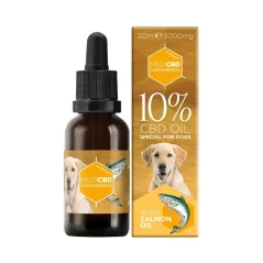 MediCBD Aceite de CBD para perros con aceite de salmón, 10 % CBD, 3000 mg, 30 ml