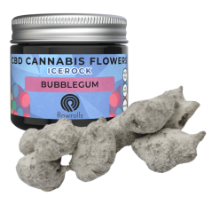 Flowrolls Icerock 85% CBD Bubblegum, 1-5 g