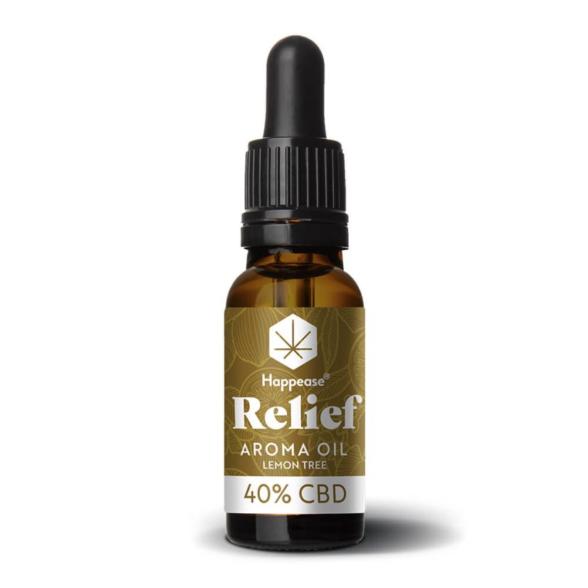 Happease Helpottava CBD-öljy Sitruunapuu, 40% CBD, 4000mg, 10ml