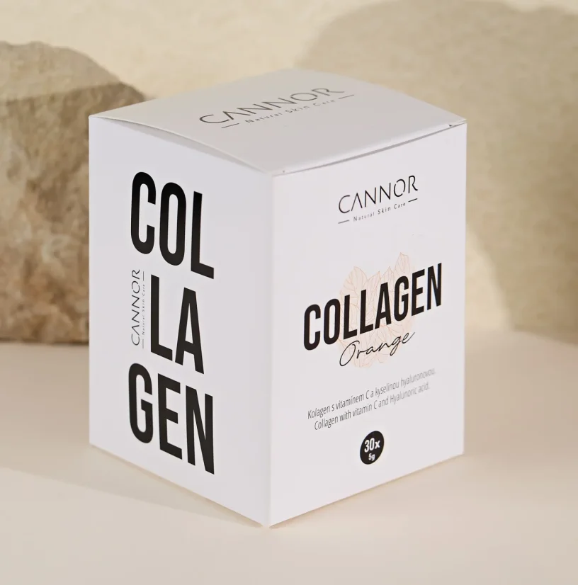 Cannor Kollageeni hyaluronihapolla, appelsiini, hoito 30 päivää, 30 pussia, 150 g