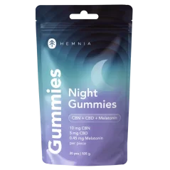 Hemnia Sleep Gummies CBN + CBD + Melatonin, 30 ks, 105 g