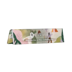 Hemnia King Size Wide Ultra Thin Rolling Papers with Filters, 32 бр. + Табла за свиване