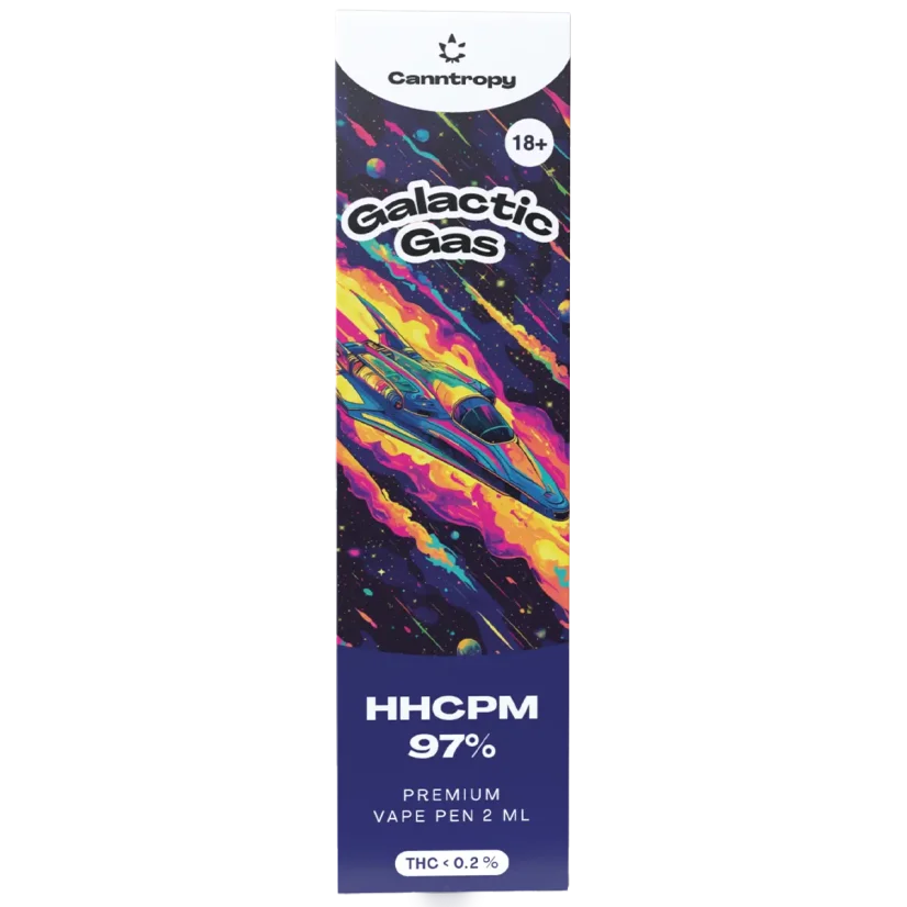 Canntropy HHCPM Vape Pen Galactic Gas, HHCPM 97% calitate, 2 ml